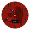 Ρολόι τοίχου γυάλινο (20cm)