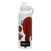 1L Stainless Steel Thermal Bottle with Phone Holder & Double Wall Insulation