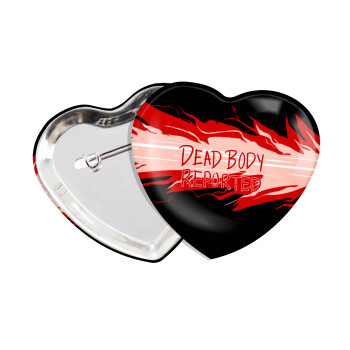 Among US dead body reported, Κονκάρδα παραμάνα καρδιά (57x52mm)