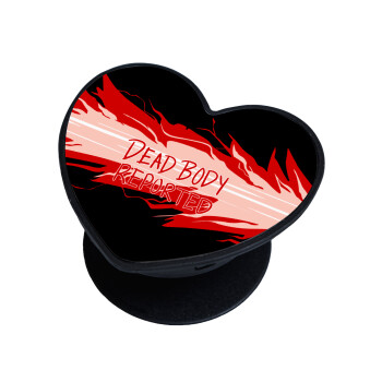 Among US dead body reported, Phone Holders Stand  καρδιά Μαύρο Βάση Στήριξης Κινητού στο Χέρι