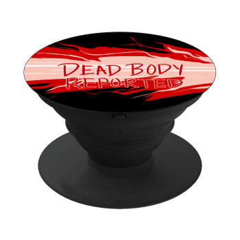 Among US dead body reported, Phone Holders Stand  Black Hand-held Mobile Phone Holder