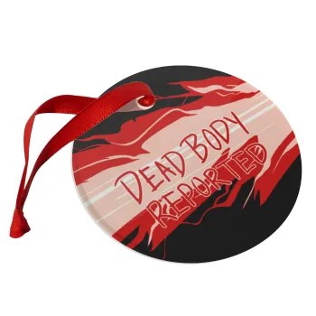 Among US dead body reported, Christmas ornament glass 9cm