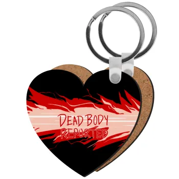 Among US dead body reported, Μπρελόκ Ξύλινο καρδιά MDF