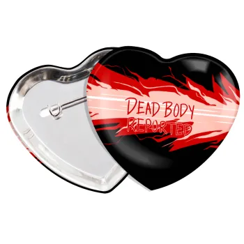 Among US dead body reported, Κονκάρδα παραμάνα καρδιά (57x52mm)