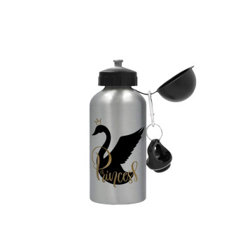 Swan Princess, Metallic water jug, Silver, aluminum 500ml