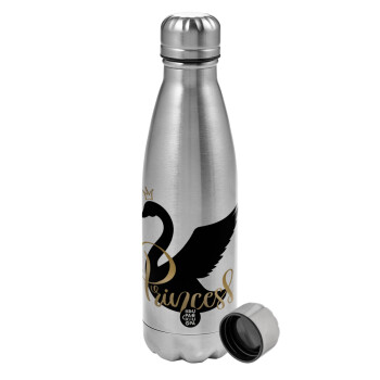 Swan Princess, Metallic water bottle, stainless steel, 750ml