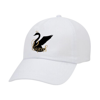 Swan Princess, Καπέλο Ενηλίκων Baseball Λευκό 5-φύλλο (POLYESTER, ΕΝΗΛΙΚΩΝ, UNISEX, ONE SIZE)