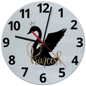 Swan Princess, Ρολόι τοίχου γυάλινο (30cm)