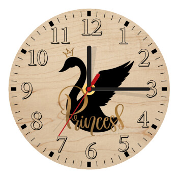 Swan Princess, Ρολόι τοίχου ξύλινο plywood (20cm)
