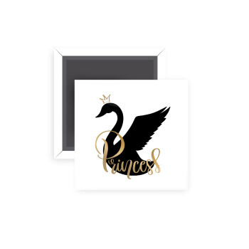 Swan Princess, Μαγνητάκι ψυγείου τετράγωνο διάστασης 5x5cm