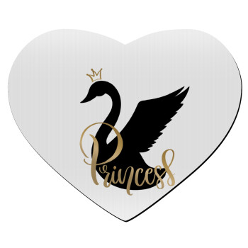 Swan Princess, Mousepad καρδιά 23x20cm