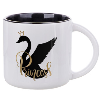 Swan Princess, Κούπα κεραμική 400ml Λευκή/Μαύρη