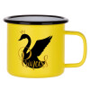 Metallic enamel MATT Yellow cup 360ml