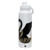 1L Stainless Steel Thermal Bottle with Phone Holder & Double Wall Insulation