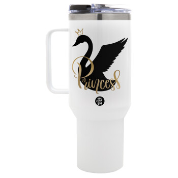 Swan Princess, Mega Stainless steel Tumbler with lid, double wall 1,2L