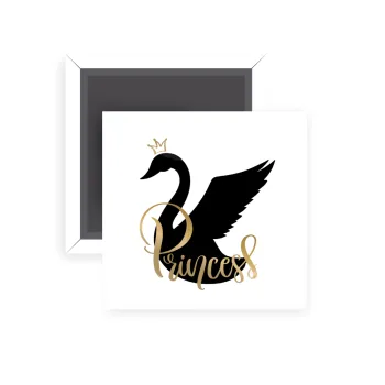 Swan Princess, Μαγνητάκι ψυγείου τετράγωνο διάστασης 5x5cm