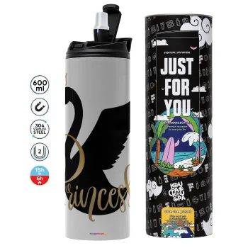 Swan Princess, Tumbler stainless steel GREY 600ml