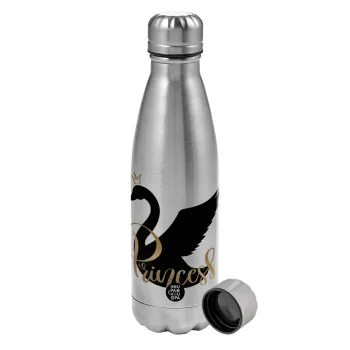 Swan Princess, Metallic water bottle, stainless steel, 750ml