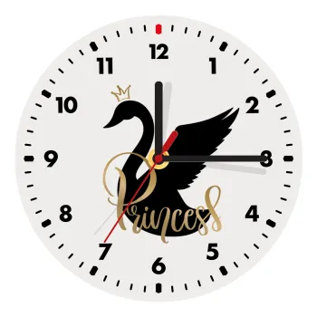 Swan Princess, Wooden wall clock (20cm)