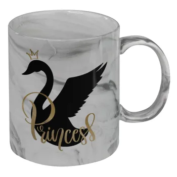 Swan Princess, Mug ceramic marble style, 330ml