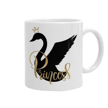 Swan Princess, Ceramic coffee mug, 330ml