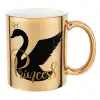 Mug ceramic, gold mirror, 330ml
