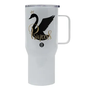 Swan Princess, Mega Stainless steel Tumbler with lid, double wall 750L