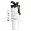 Mega Stainless steel Tumbler with lid, double wall 1,2L