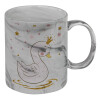 Mug ceramic marble style, 330ml