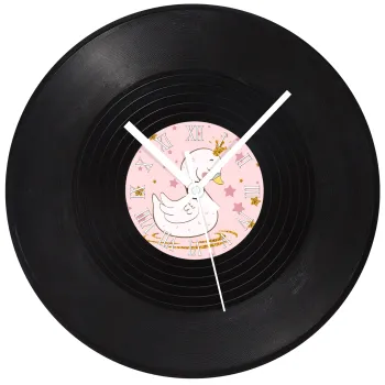 Κύκνος με στέμα, Ρολόι τοίχου Βινύλιο (30cm)