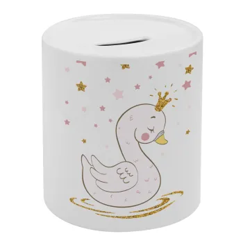 Κύκνος με στέμα, Κουμπαράς πορσελάνης με τάπα