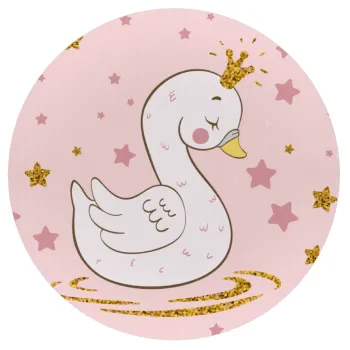 Crowned swan, Mousepad Round 20cm