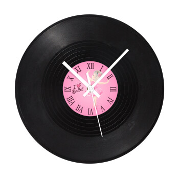 I Love Ballet, Ρολόι τοίχου Βινύλιο (30cm)