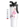 Mega Stainless steel Tumbler with lid, double wall 1,2L