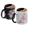 Color changing magic Mug, ceramic, 330ml when adding hot liquid inside, the black colour desappears (1 pcs)