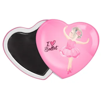 I Love Ballet, Μαγνητάκι καρδιά (57x52mm)