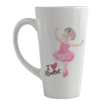I Love Ballet, Κούπα κωνική Latte Μεγάλη, κεραμική, 450ml