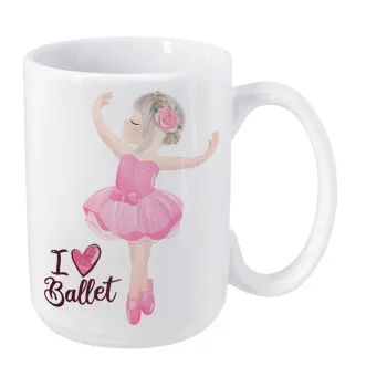 I Love Ballet, Κούπα Mega, κεραμική, 450ml