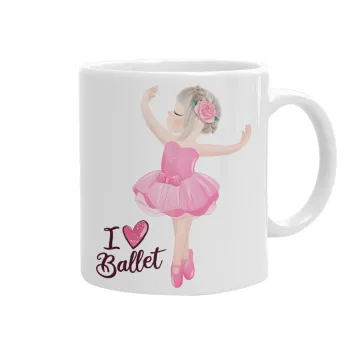I Love Ballet, Κούπα, κεραμική, 330ml