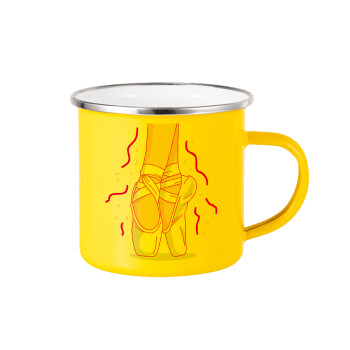 Πουεντ, Yellow Enamel Metallic Cup 360ml