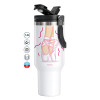 Mega Stainless steel Tumbler with lid, double wall 1,2L