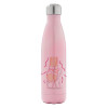 Metal mug thermos Pink Iridiscent (Stainless steel), double wall, 500ml