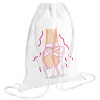 Backpack pouch GYMBAG white (28x40cm)