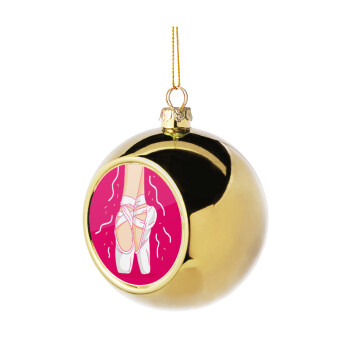 Πουεντ, Χριστουγεννιάτικη μπάλα δένδρου Χρυσή 8cm