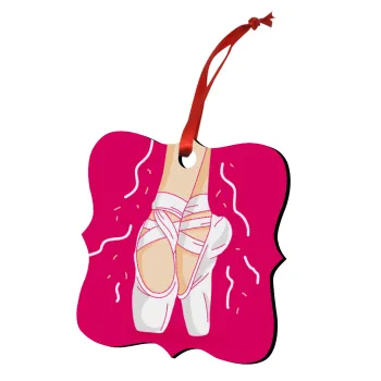 Πουεντ, Christmas ornament polygon wooden 7.5cm