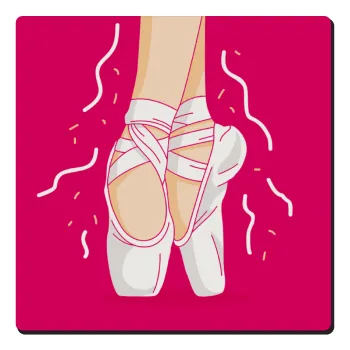 Πουεντ, Τετράγωνο μαγνητάκι ξύλινο 6x6cm