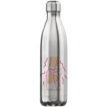 Πουεντ, Μεταλλικό παγούρι θερμός Inox (Stainless steel), διπλού τοιχώματος, 750ml