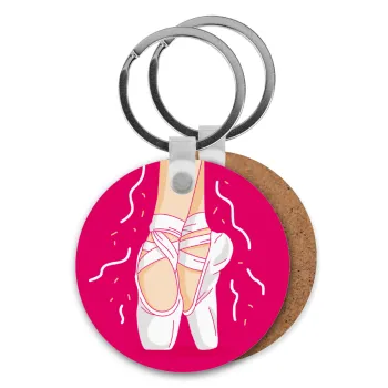 Πουεντ, Μπρελόκ Ξύλινο στρογγυλό MDF Φ5cm