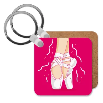 Πουεντ, Μπρελόκ Ξύλινο τετράγωνο MDF