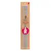 Easter Set, wooden keychain & scented Easter candle flat (30cm) (GRAY)